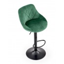 Стул барный HALMAR H101 темно-зеленый/черный